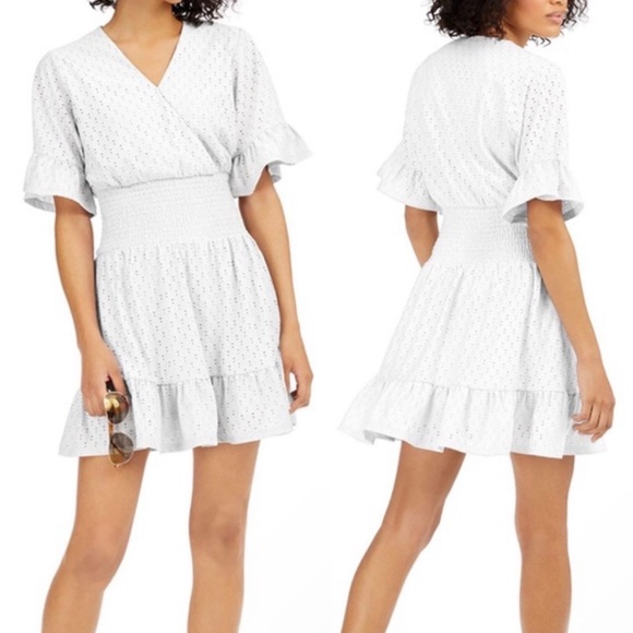 Michael Kors Dresses & Skirts - Michael Kors white eyelet smocked dress